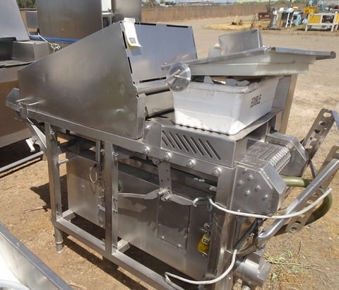 Brine Needle Injector, 14" width x 6.5' L Stainless Steel chain belt conveyor w/triangular shaped picks, (5) - Image 5