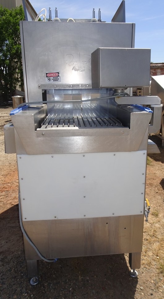 Wolf-Tec #N306, Brine Needle Injector, 24" width feed w/(16) bottom rows, 77" L table/conveyor, two sections - Image 3