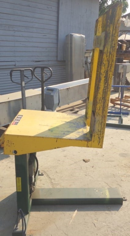 2000 lb. Southworth, Container Tilter/Tilting Table, 85 degree tilt angle, 40" fork length, 43" raised - Image 3