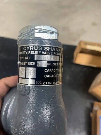 Cyrus Shank 804 Relief Valve - Image 8