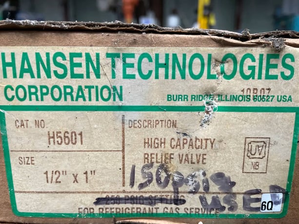 Hansen Technologies H5601 Pressure Relief Valve ( 1/2" x 1" ) - Image 6