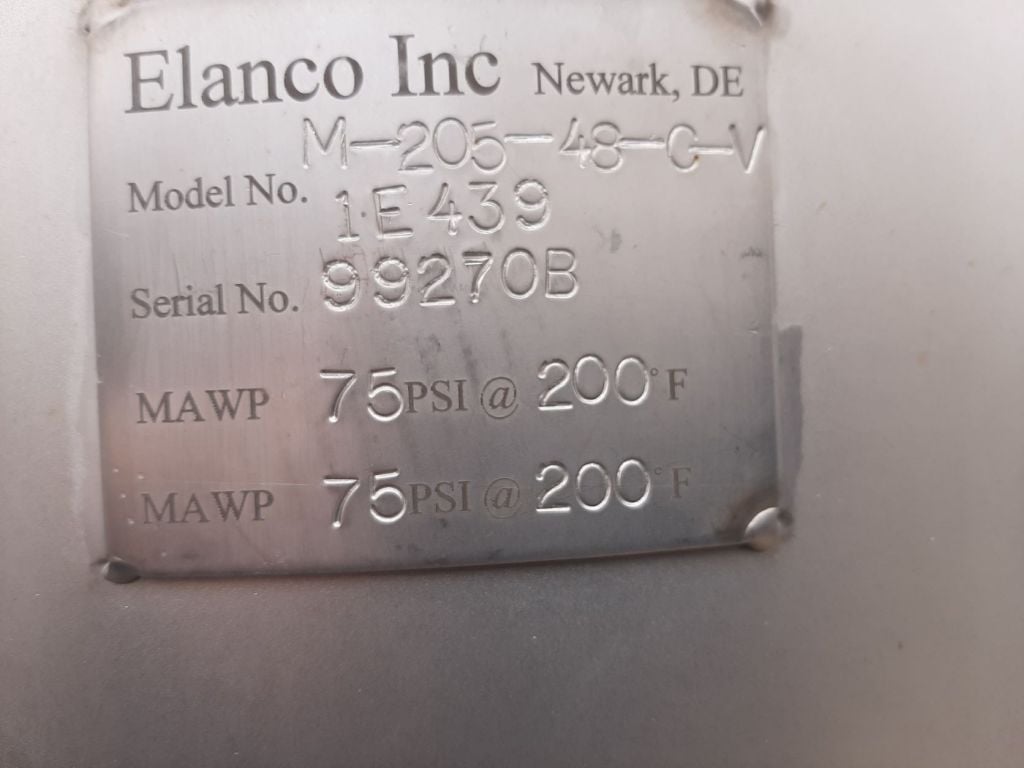 Spiral plate heat exchanger, Elanco #M-205-48-C-V, 75 psi @ 200°F - Image 4