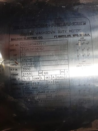 330 GPM @ 160' TDH, Jensen #JF326MDG21T-S, 316 Stainless Steel centrifugal pump, 10 HP, 3" inlet, 2" outlet - Image 6