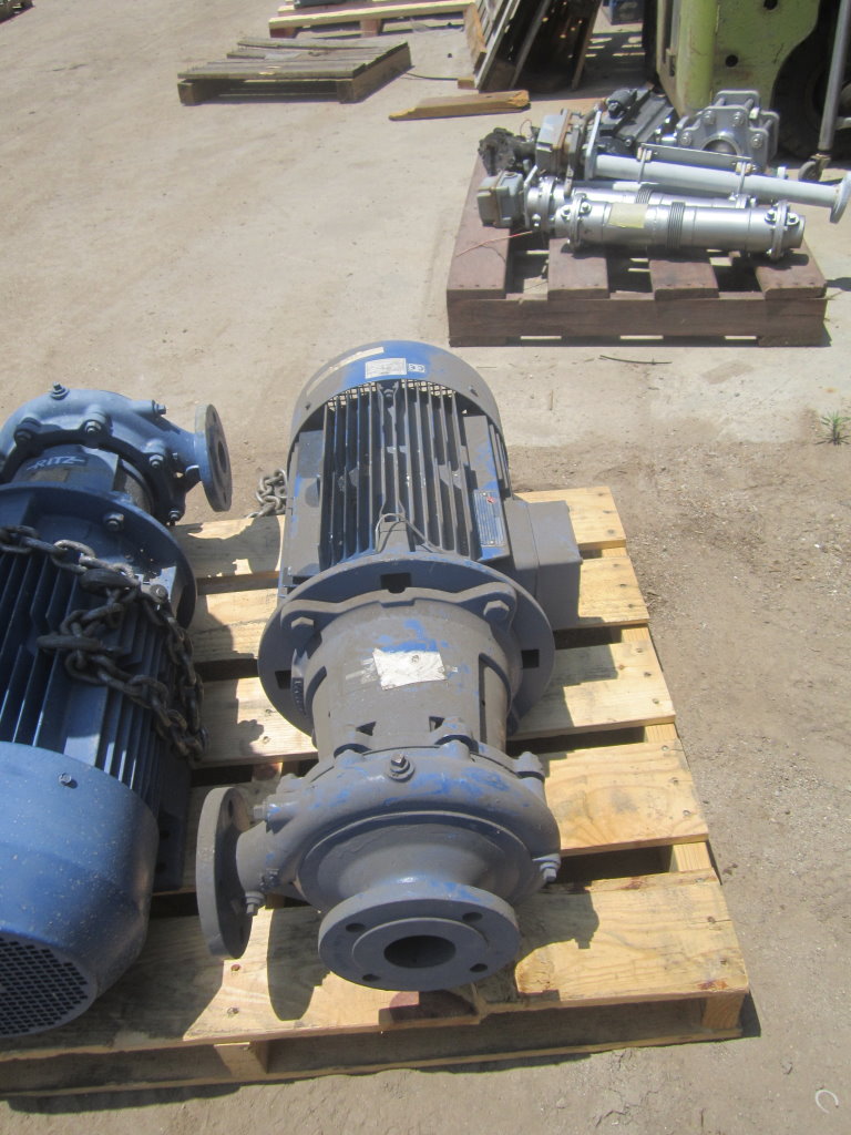 220 GPM, Ritz #50-200.1NF, cast iron centrifugal pump, 18 KW, 3" inlet, 2.5" outlet (2 available) - Image 2