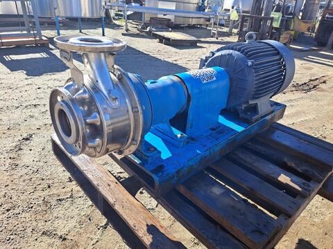 150 GPM, Goulds #SShut Height, 316 Stainless Steel centrifugal pump, 25 HP, 3-1/8" inlet, 2-1/2" outlet - Image 3