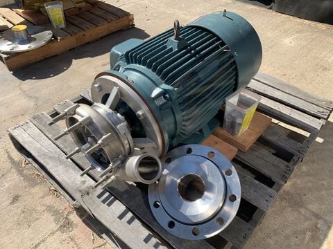 AMPCO #LHV540-280, Ampco Steel centrifugal pump, 30 HP, 2" tri-clamp inlet, 3" tri-clamp outlet - Image 2