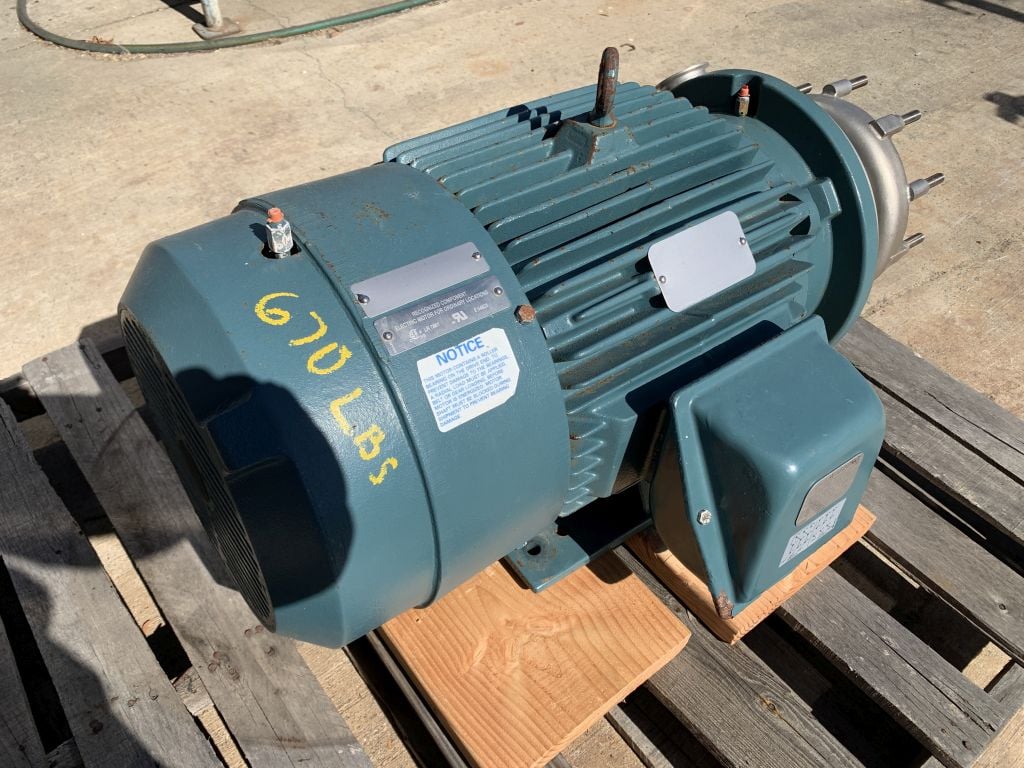 AMPCO #LHV540-280, Ampco Steel centrifugal pump, 30 HP, 2" tri-clamp inlet, 3" tri-clamp outlet - Image 3