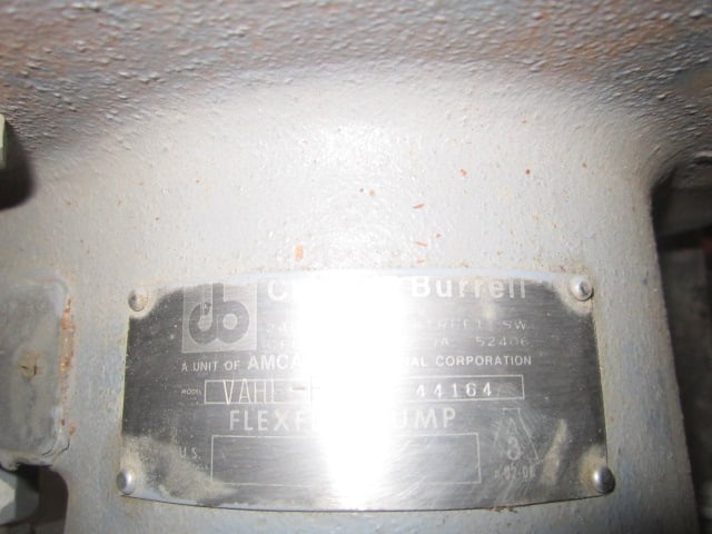 Cherry Burrell #VAHE-F, centrifugla pump, 5 HP, 3" inlet, 2" outlet, 5" impeller - Image 4