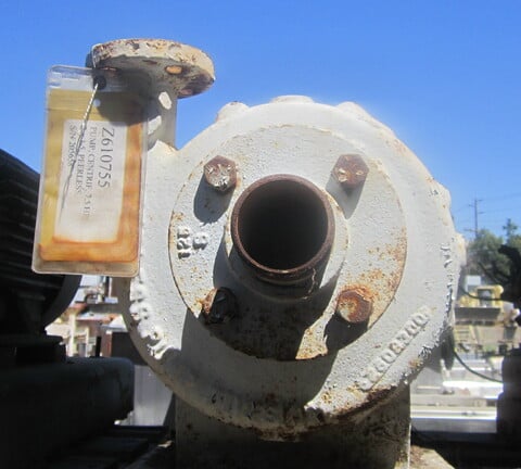 18 GPM, Peerless #DL, Carbon Steel centrifugal pump, 7.5 HP, 1.5" inlet, 2" outlet - Image 2