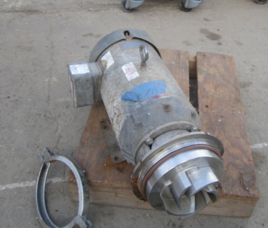 450 GPM, Waukesha #2065HV, Stainless Steel centrifugal pump, 10 HP, 3" inlet, 2" outlet - Image 1