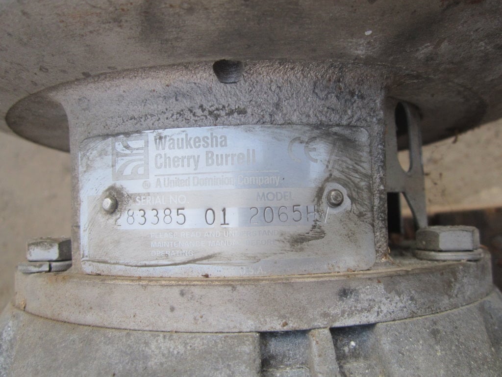 450 GPM, Waukesha #2065HV, Stainless Steel centrifugal pump, 10 HP, 3" inlet, 2" outlet - Image 3