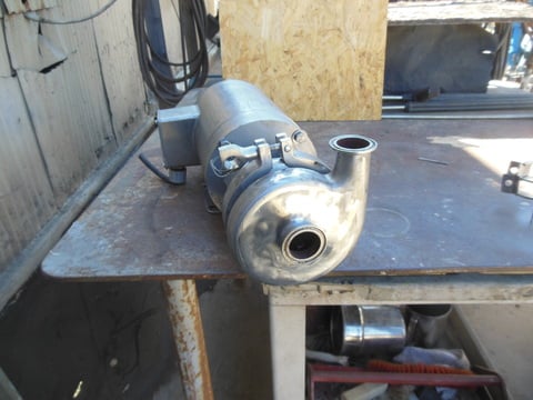 74 GPM, Waukesha #C114, Stainless Steel centrifugal pump, 1 HP, 1.5" inlet, 1.5" outlet - Image 4