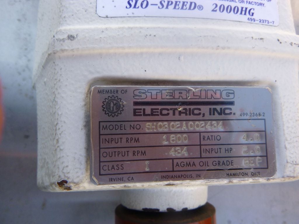 13 GPM, Sine #MR120NNTC, Stainless Steel positive displacement pump, 2 HP, 2" inlet/outlet - Image 7