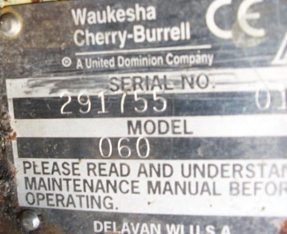 Waukesha #060, Waukesha Steel positive displacement pump,, 2.5" inlet/outlet, parts - Image 3