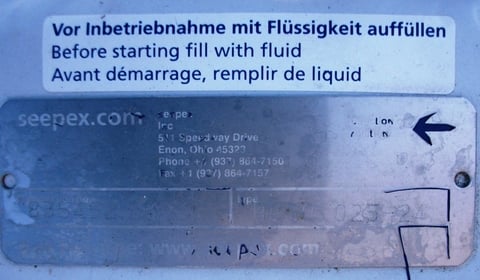 .87" inlet x .87" outLet, Seepex / Moyno type BCSO 024-24, Stainless Steel progressive cavity pump, 1 HP - Image 3
