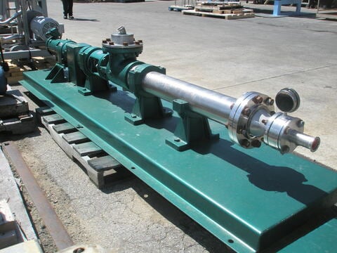 5" inlet x 5" outlet, Moyno / REobbins & Myers type 3M8 SSR, Stainless Steel pump, 2 HP - Image 5