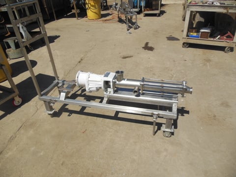 2.5" inlet x 2" outlet, Moyno Seepex, Stainless Steel progressive cavity pump, less motor, 1990 - Image 1