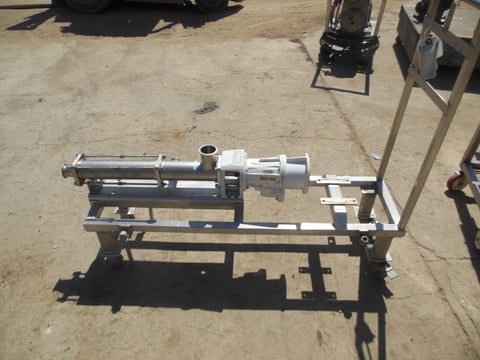 2.5" inlet x 2" outlet, Moyno Seepex, Stainless Steel progressive cavity pump, less motor, 1990 - Image 2