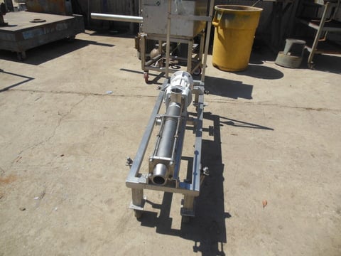 2.5" inlet x 2" outlet, Moyno Seepex, Stainless Steel progressive cavity pump, less motor, 1990 - Image 3