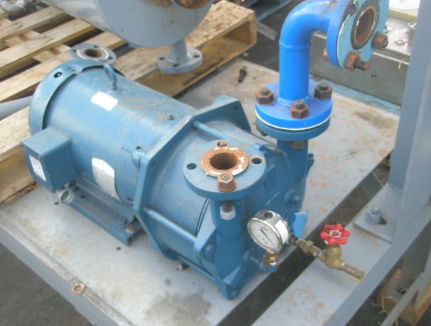 Croll Reynolds #S10, liquid ring vacuum pump, ejector pump, 7-1/2 HP, 1.5" inlet/outlet - Image 4