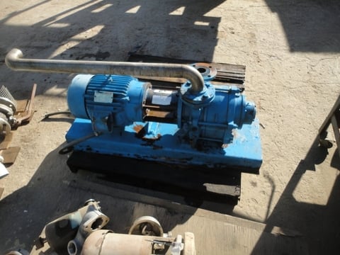 Travaini #TRVA50-220/C/RA, liquid ring vacuum pump, single stage, 10 HP, 1" inlet/outlet, 1995 - Image 2