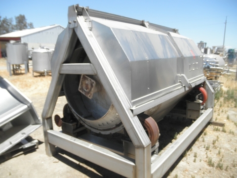 Odenberg, Stainless Steel rotary washer, 48" dia. x 7' long drum, hinged covers, less drive - Image 2