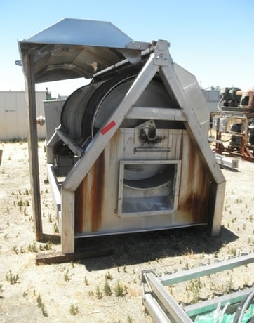 Odenberg, Stainless Steel rotary washer, 48" dia. x 7' long drum, hinged covers, less drive - Image 5