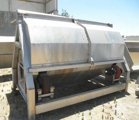 Odenberg, Stainless Steel rotary washer, 48" dia. x 7' long drum, hinged covers, less drive - Image 6