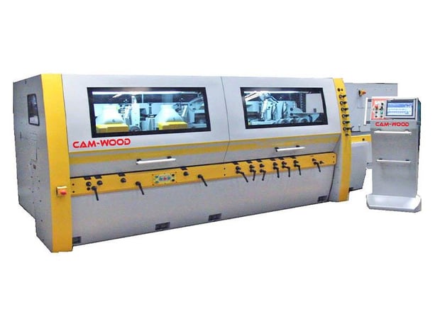 Cam-Wood #SM-732HSX, 7-head, high-speed feed-through moulder, 15 HP, 20-260 FPM, 11-13/16" x6-1/4" work - Image 1
