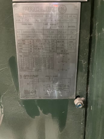 750 KVA 34500Y/19920 Primary, 220Y/127 Secondary, 3 phase, Padmount Transformer - Image 1