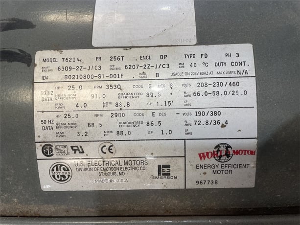 180 GPM, Bell & Gossett #Series-1510, water pump, 25 HP, 3530 RPM - Image 2