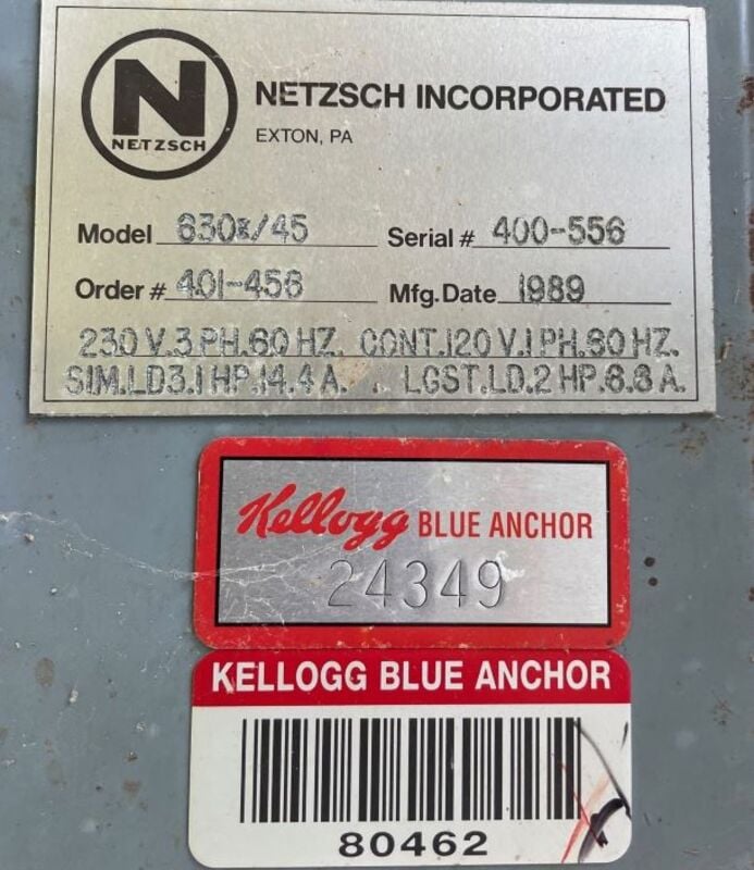24" x 24 Netzsch #630-45, recessed polypropylene filter press, 44 chamber, 2 end plates - Image 8