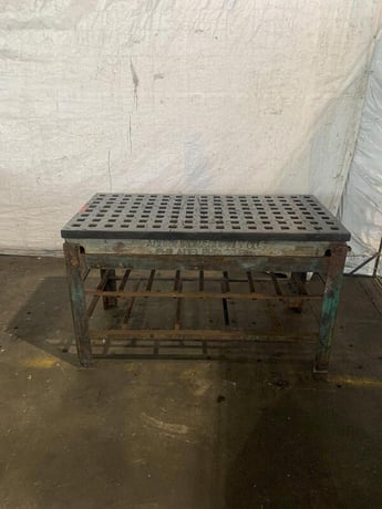5' x 2' Acorn, welding table, x 36" height, w/ stand - Image 3