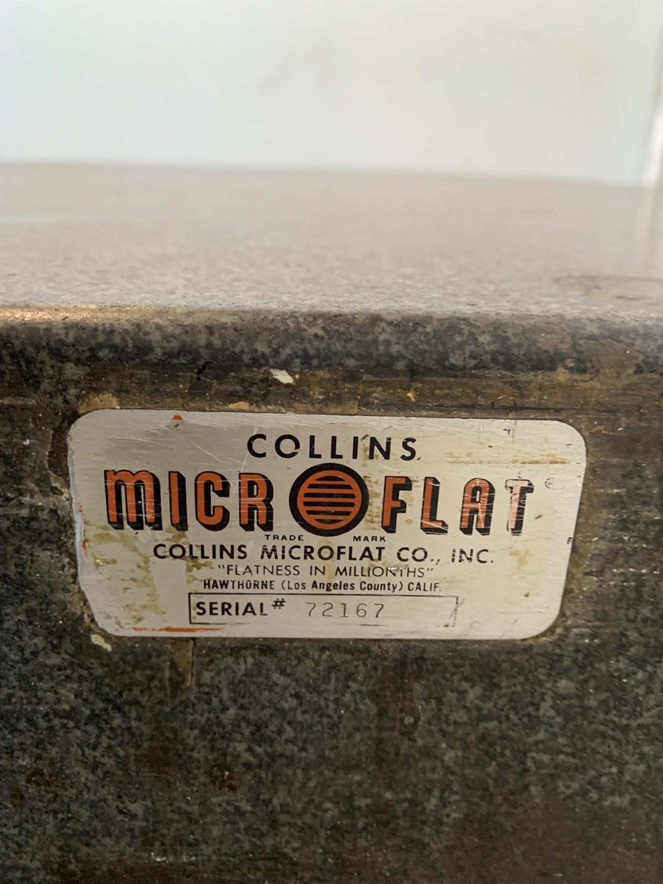 48" x 72" x 10" Mirco-flat granite surface plate w/ Starrett base - Image 8