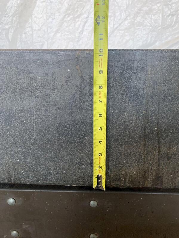 48" x 72" x 10" Mirco-flat granite surface plate w/ Starrett base - Image 10