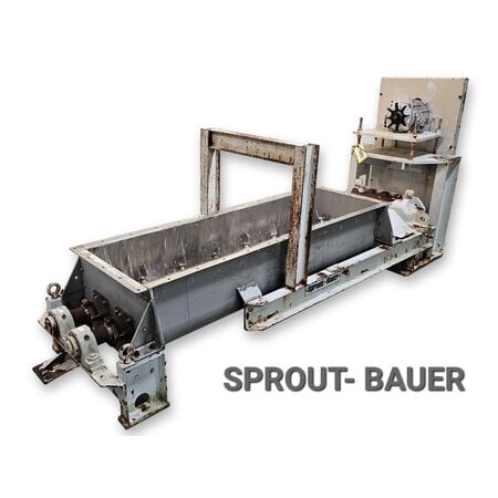 Sprout Bauer #DA21-6, 21" W x 6' L Stainless Steel double agitation mixer feeder - Image 1