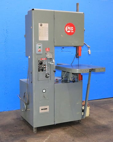 18" x 12" Grob #4V-18, vertical band saw, variable speed, air feed, 1" x 150" blade, 40-5000 FPM, tilt table - Image 3