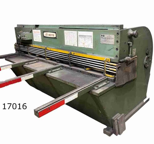 1/8" x 8' DiAcro #818, squaring shear, 14 gauge Stainless Steel, 25 SPM, 9 holddowns, 13-3/4" throat, 25" - Image 1