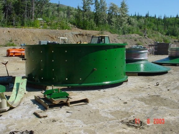 13.5' x 4' Marcy, Dry Grind Sag Mill, 300 HP motor (not included) 1988 - Image 1