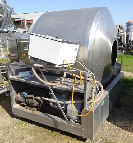 Variovak, Vacuum Tumble Mixer, 2000 lb., 65" dia. x 48" straight side, 19" opening, 5 HP - Image 1