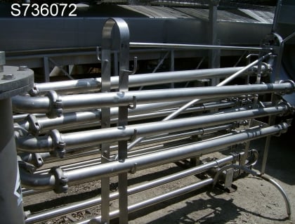 Retention coil for pasteurizer, 316 Stainless Steel, 3" diameter x 5' L tube, 6-pass - Image 2