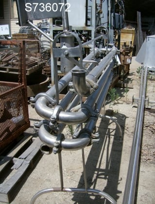 Retention coil for pasteurizer, 316 Stainless Steel, 3" diameter x 5' L tube, 6-pass - Image 3