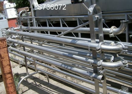 Retention coil for pasteurizer, 316 Stainless Steel, 3" diameter x 5' L tube, 6-pass - Image 5