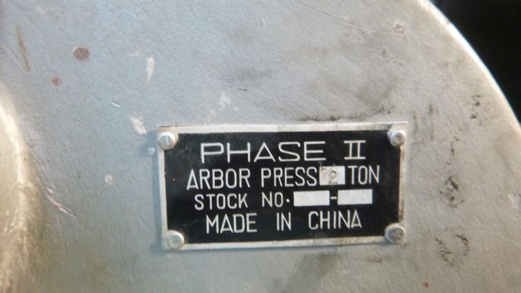.5 Ton, Phase II, Arbor Press, Hand Bench, Heavy Duty, 0.75" ram, 6.5" diameter, 4.5" over table - Image 3