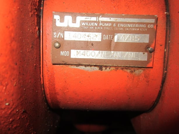1.5" Wilden #M400/NE, Diaphragm Pump, Carbon Steel, 1.25" outlet, 20-70 GPM - Image 3
