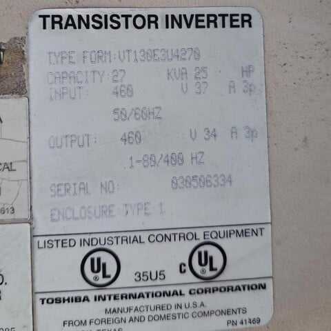 Toshiba International Corporation International Corporation, Double Fan Fluid Cooler, (2) 30" diameter Fans - Image 6