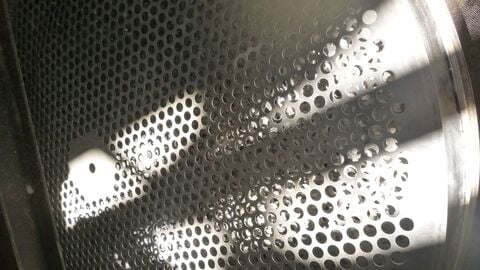 60" Sweco, Perforated Plate Screen, (8) 3/4" diameter, (10) heavy duty 3/4" diameter & (1) 1" diameter Holes - Image 2