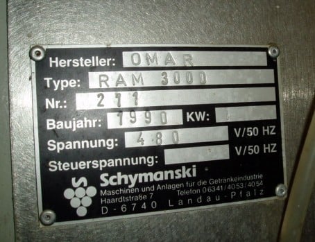Schymanski type #Ram-3000, wine capsule applicator, single head, semi-automatic, bottle gripper, bottle - Image 3