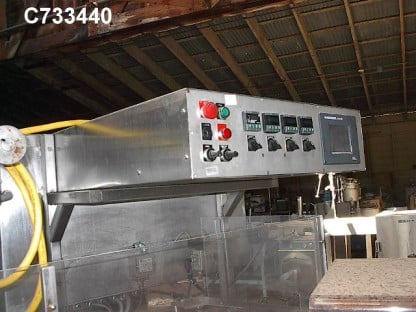Orics #1000-MCTS, Continuous Motion Tray Sealer, 300 trays/min., 14" width web, 12" width x 12' L infeed - Image 2