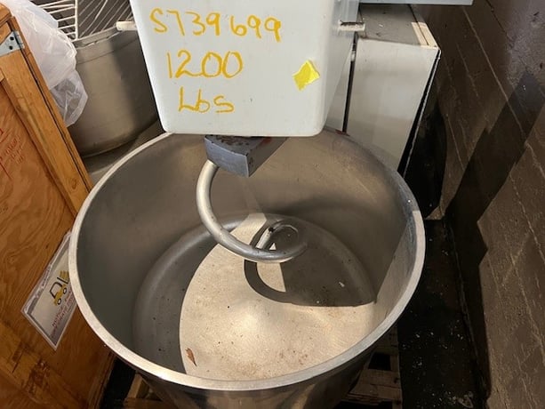 Pietro Berto, Spiral Dough Mixer, 200 lb., 25" diameter x 15" deep - Image 2